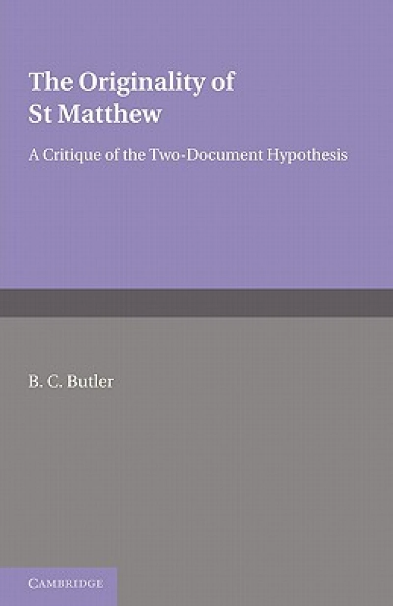 The Originality of St Matthew