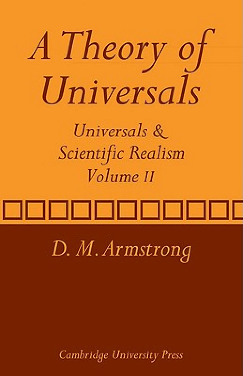 A Theory of Universals: Volume 2