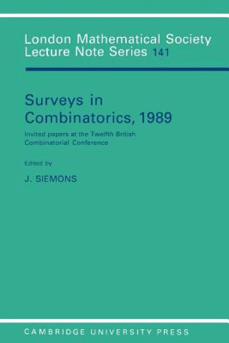 Surveys in Combinatorics, 1989