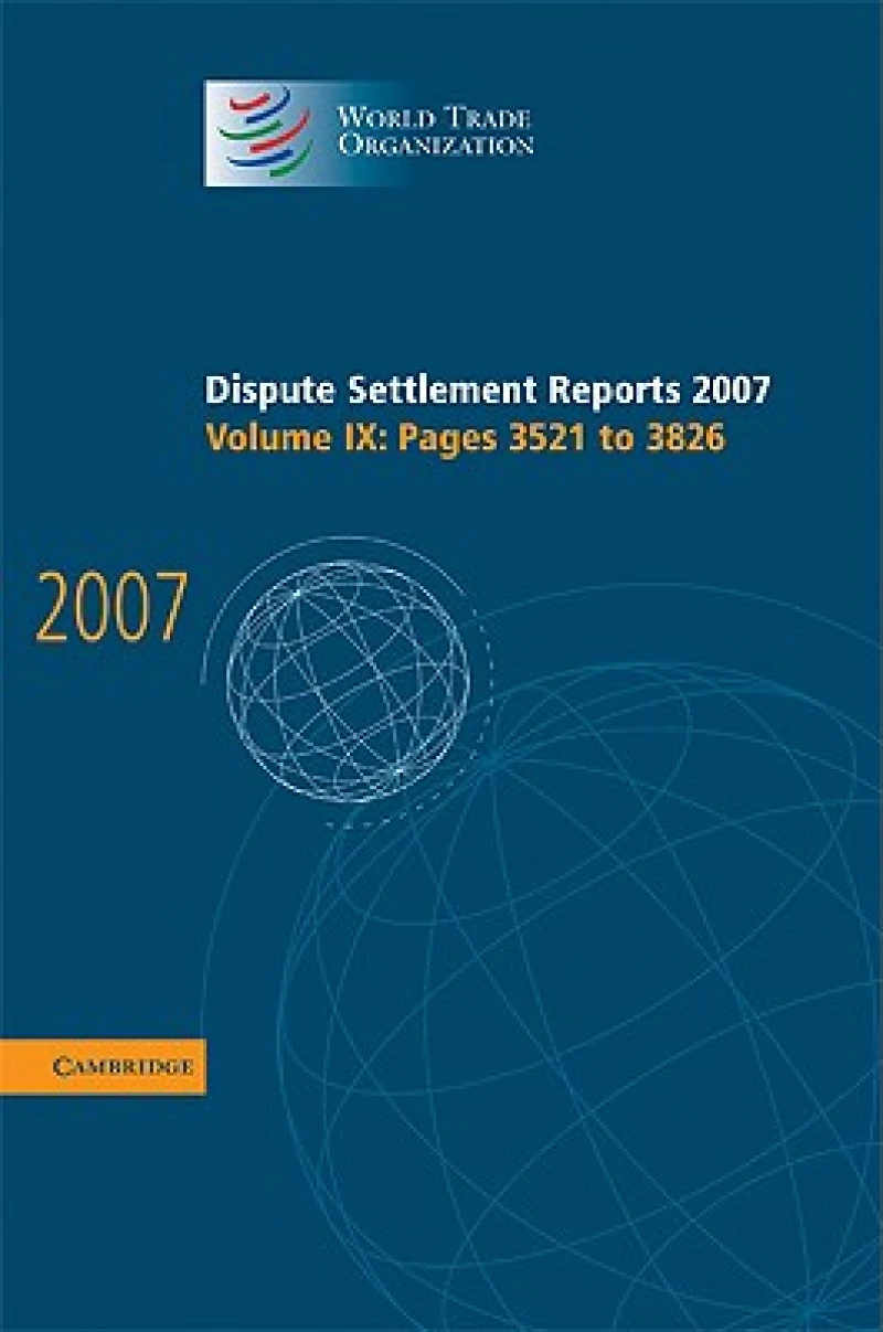 Dispute Settlement Reports 2007: Volume 9, Pages 3521-3826