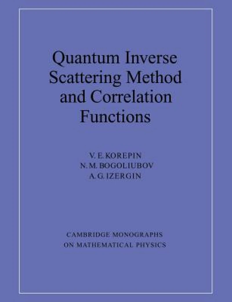 Quantum Inverse Scattering Method and Correlation Functions