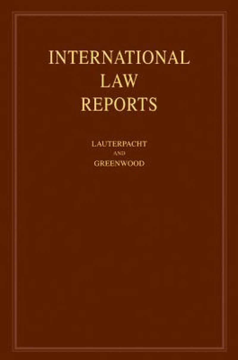 International Law Reports: Volume 137