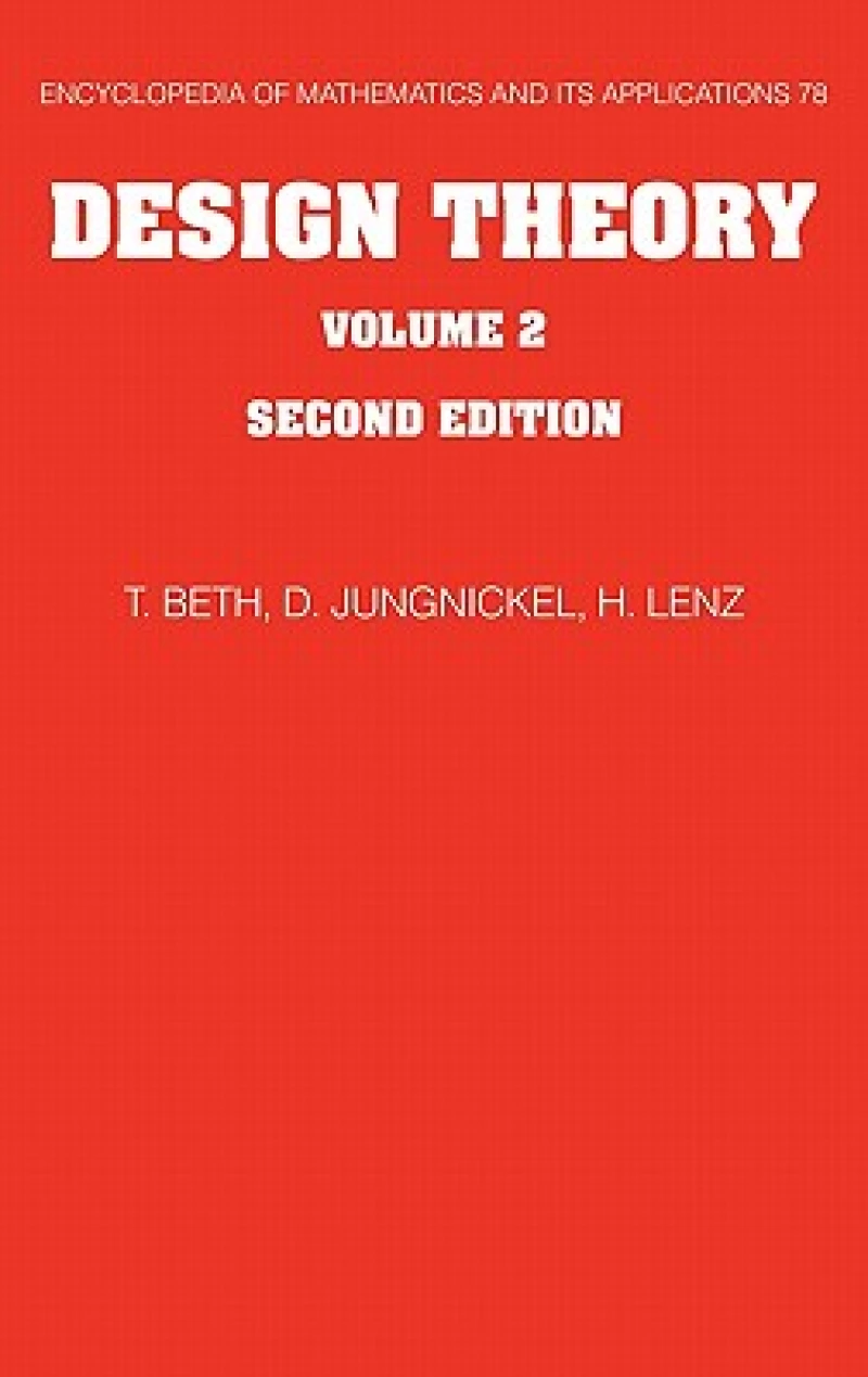 Design Theory: Volume 2