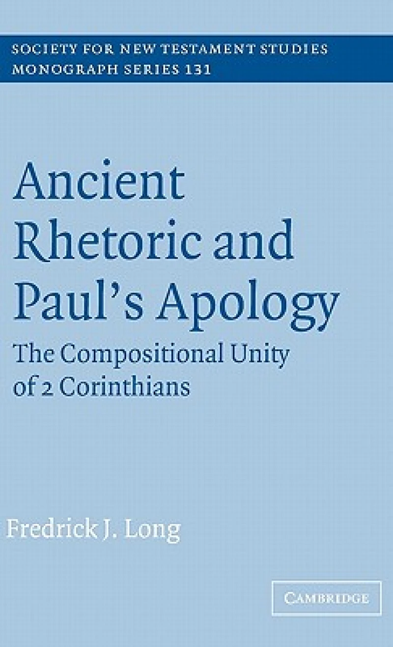 Ancient Rhetoric and Paul's Apology