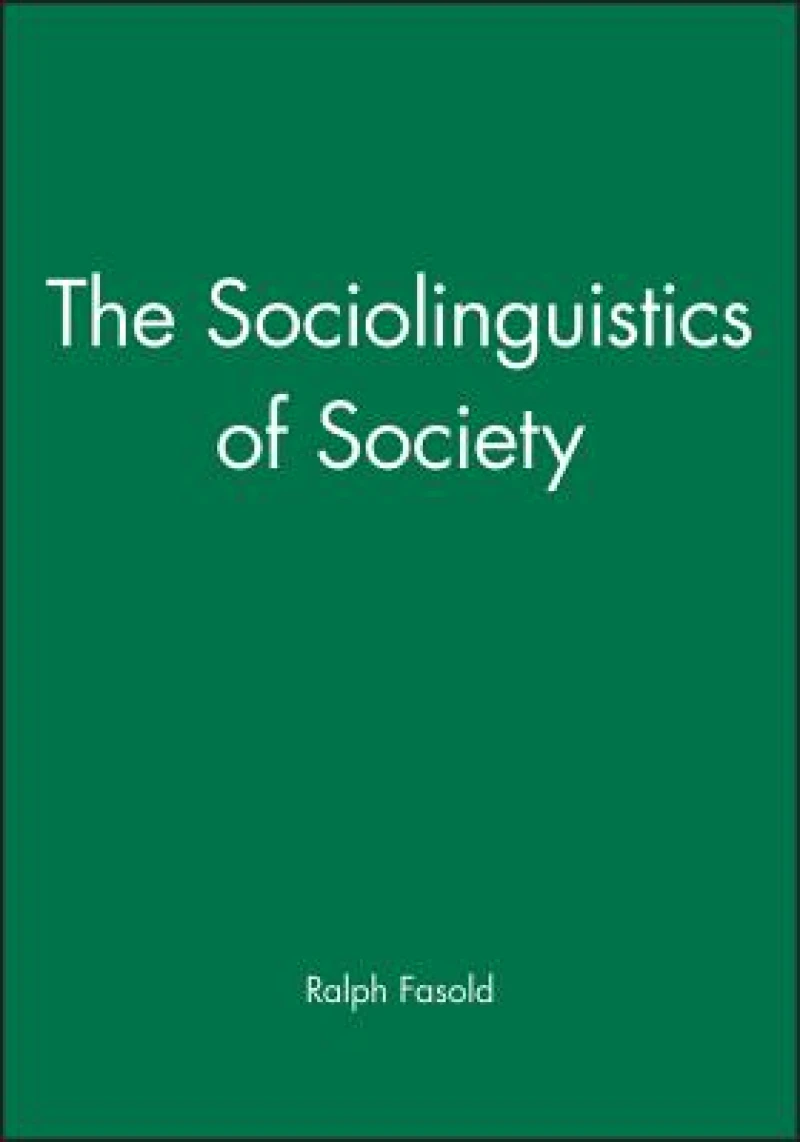 Sociolinguistics of Society