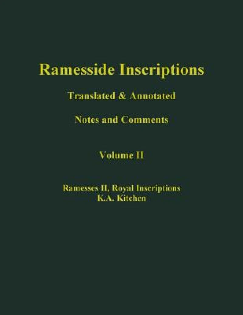 Ramesside Inscriptions, Ramesses II: Royal Inscriptions