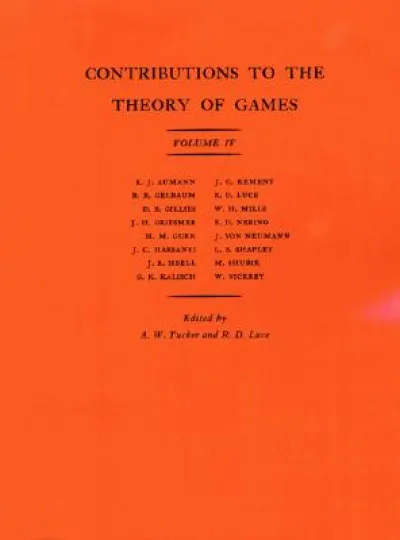 Contributions to the Theory of Games, Volume IV