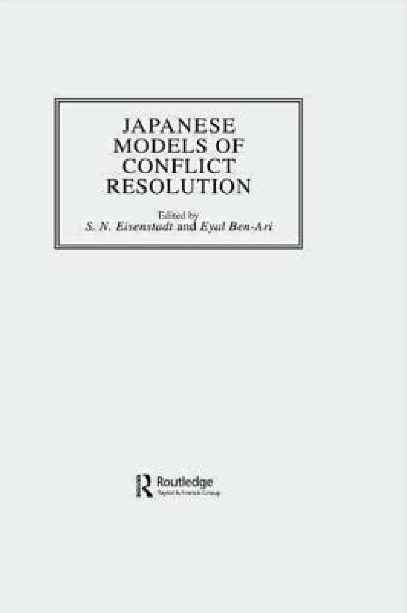 Japanese Models Of Conflict Resolution