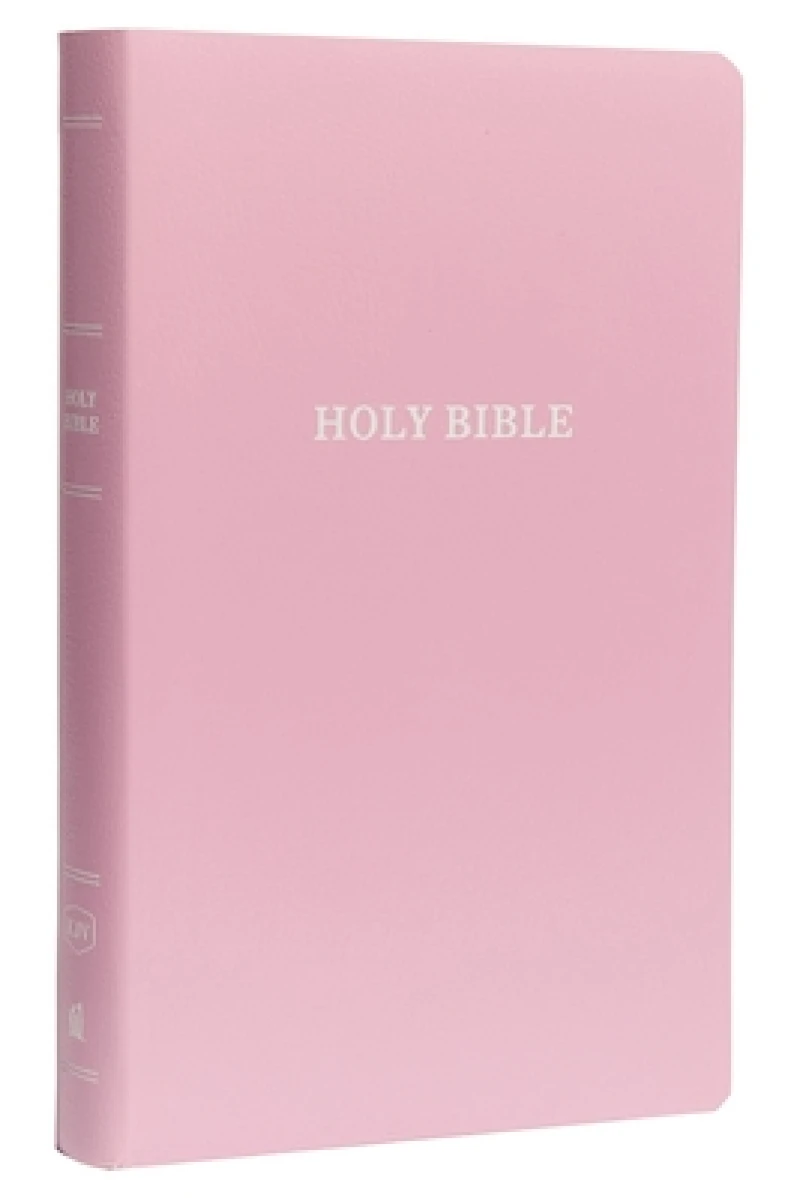 KJV Holy Bible: Gift and Award, Pink Leather-Look, Red Letter, Comfort Print: King James Version