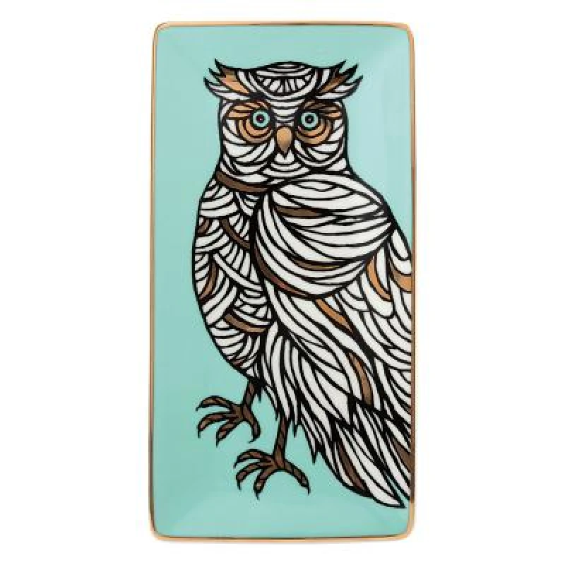 Patch NYC Owl Rectangle Porcelain Tray