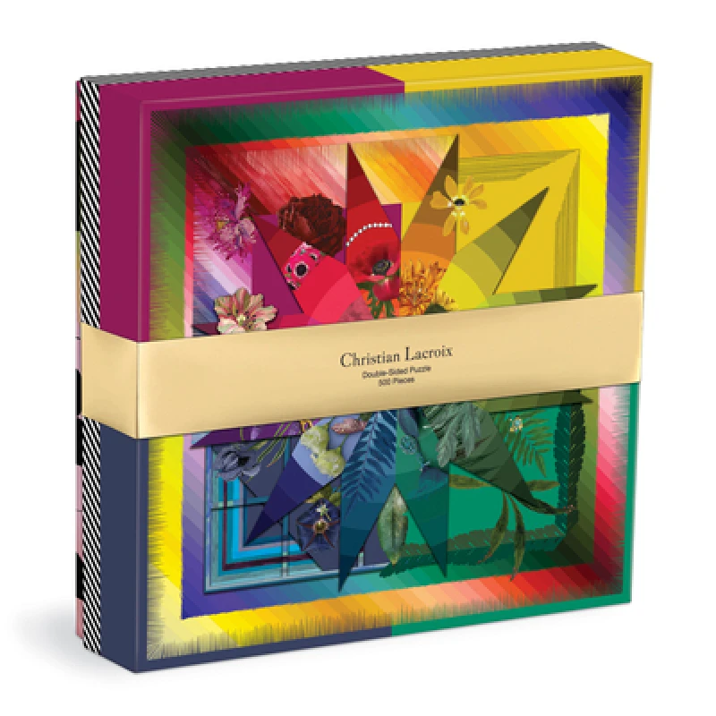 Christian Lacroix Botanic Rainbow 500 Piece Double-Sided Puzzle