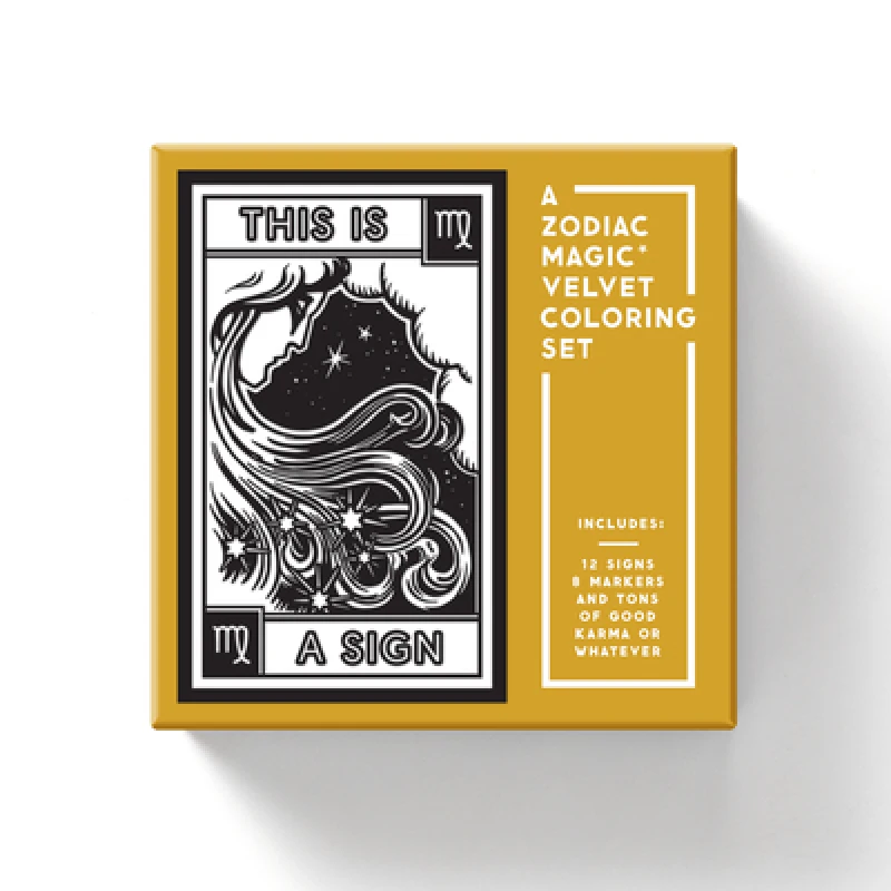 This Is a Sign Magic Velvet Zodiac Coloring Set
