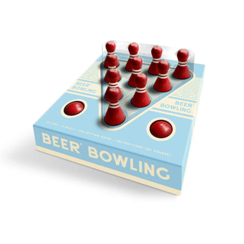 Beer Bowling Drinking Game Set