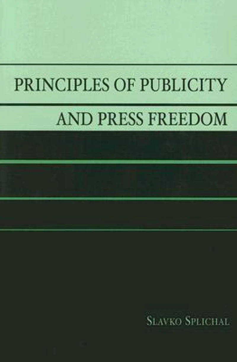 Principles of Publicity and Press Freedom