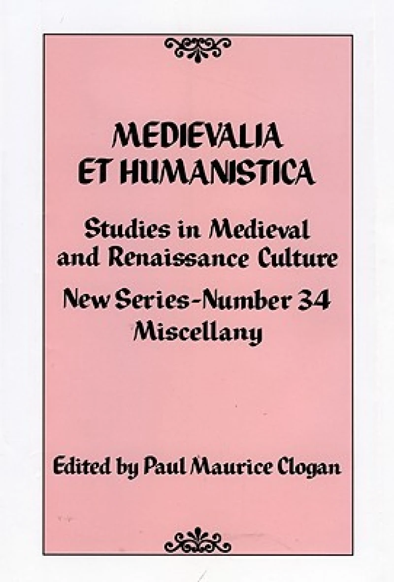 Medievalia et Humanistica, No. 34