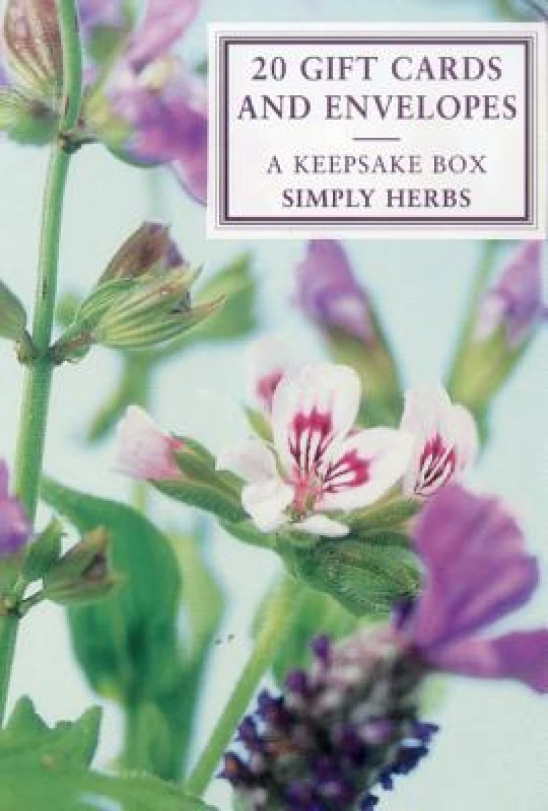 Tin Box of 20 Gift Cards and Envelopes : Simply Herbs