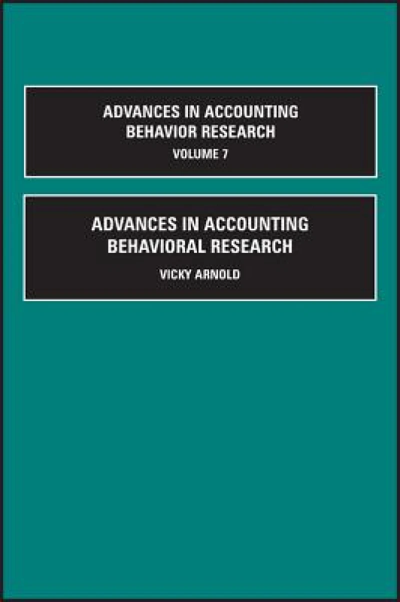Advances in Accounting Behavioral Research