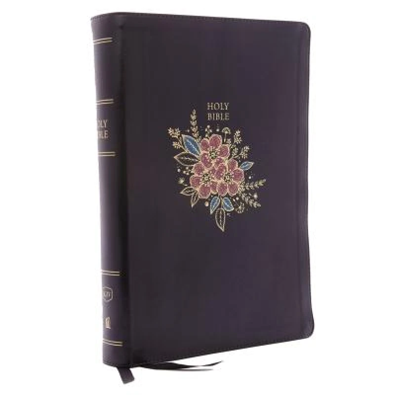KJV Holy Bible: Super Giant Print with 43,000 Cross References, Deluxe Black Floral Leathersoft, Red Letter, Comfort Print: King James Version