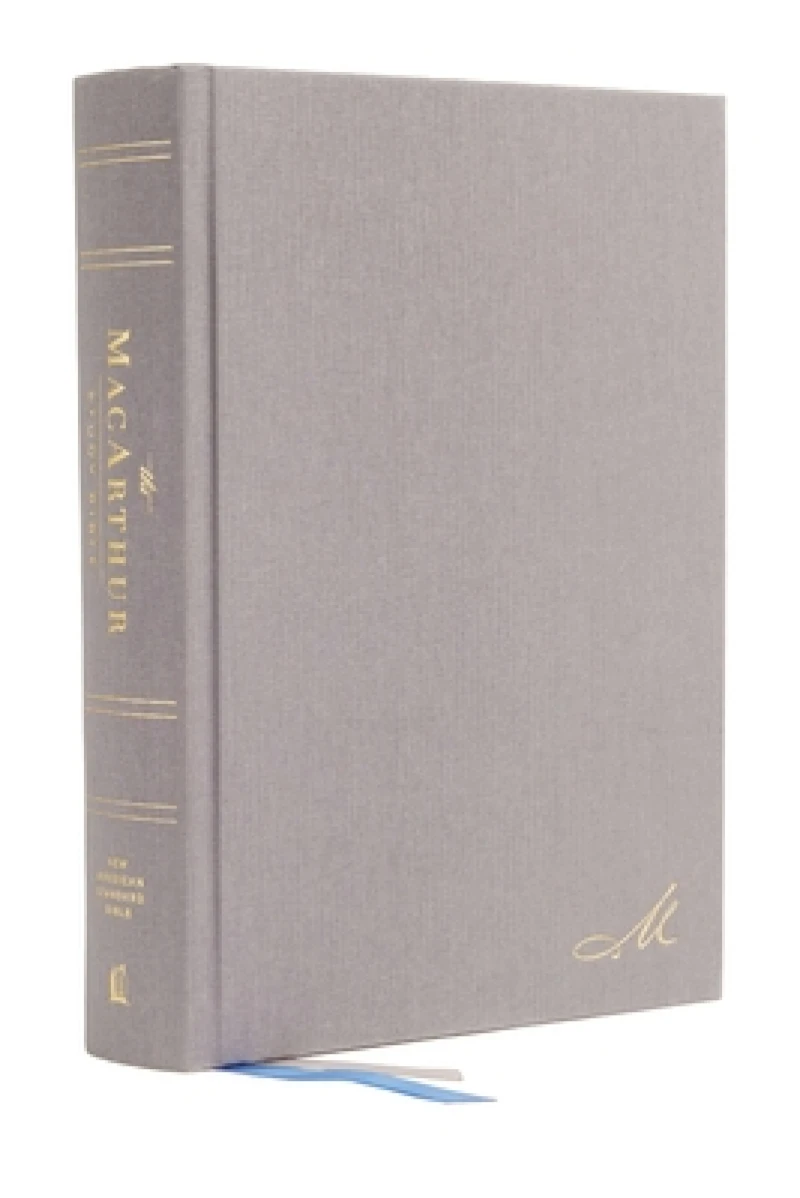 NASB, MacArthur Study Bible, Gray Hardcover, 1995 Text, Comfort Print