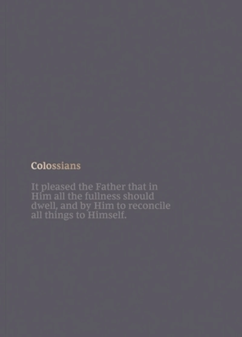 NKJV Bible Journal - Colossians, Paperback, Comfort Print