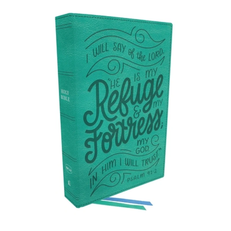 NKJV, Thinline Youth Edition Bible, Verse Art Cover Collection, Turquoise Leathersoft, Red Letter, Comfort Print