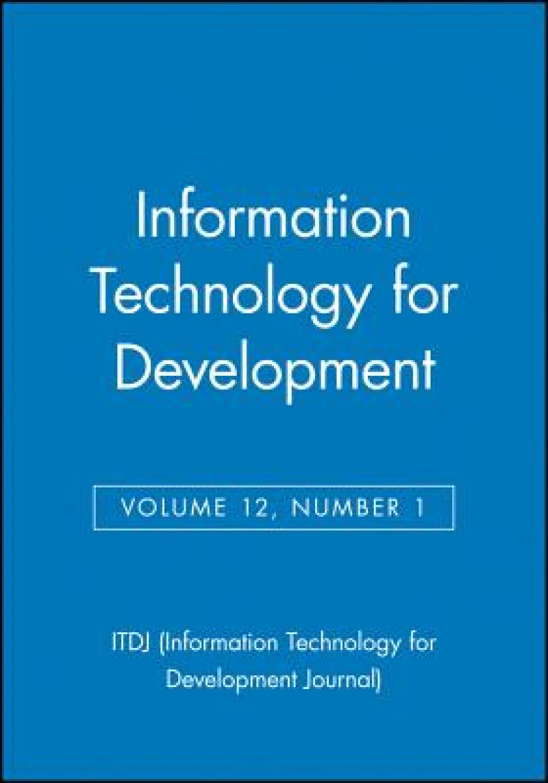 Information Technology for Development, Volume 12, Number 1