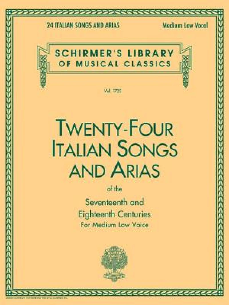 Twenty-Four Italian Songs and Arias of the 17th and 18th Century