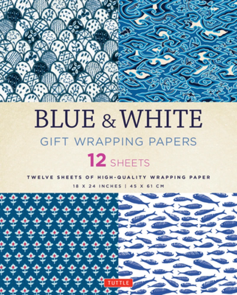 Blue & White Gift Wrapping Papers