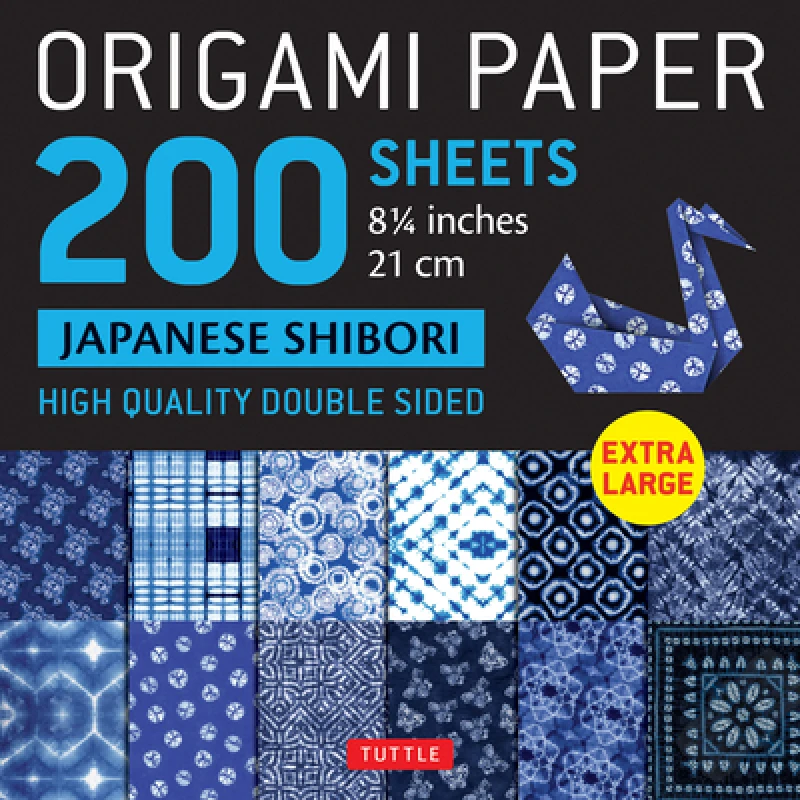 Origami Paper 200 sheets Japanese Shibori 8 1/4" (21 cm)