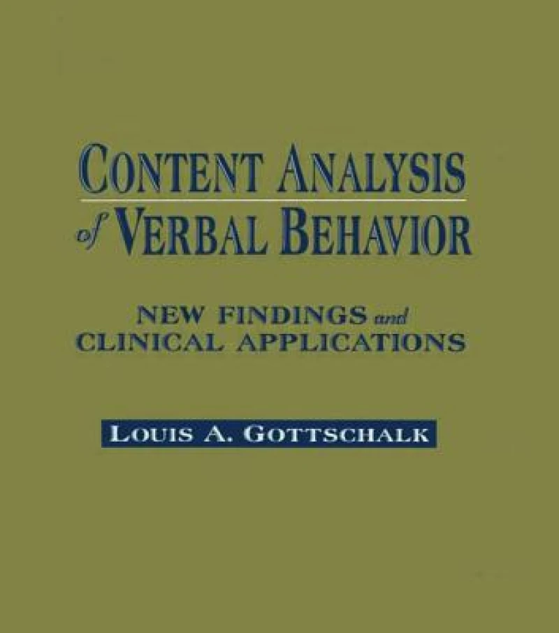 Content Analysis of Verbal Behavior