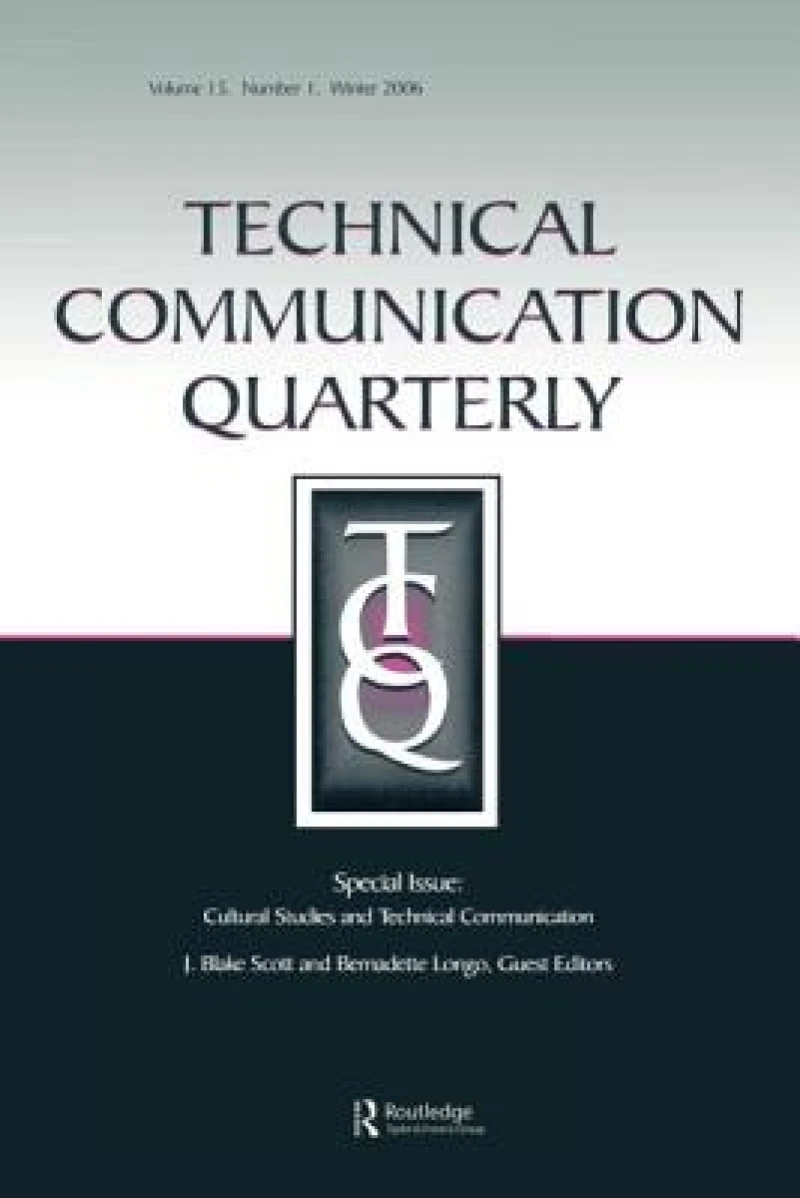 Cultural Studies And Technical Communication Tcq V15#1
