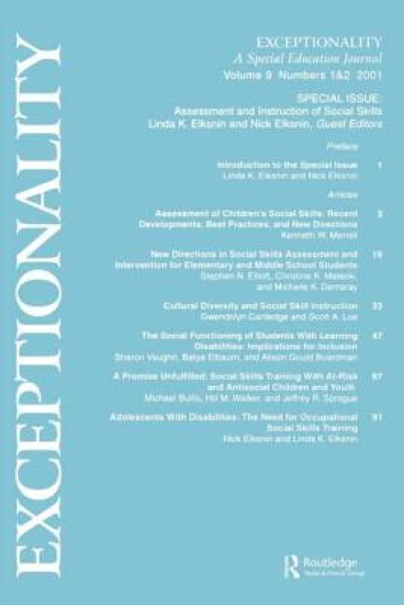 Assessment and Instruction of Social Skills
