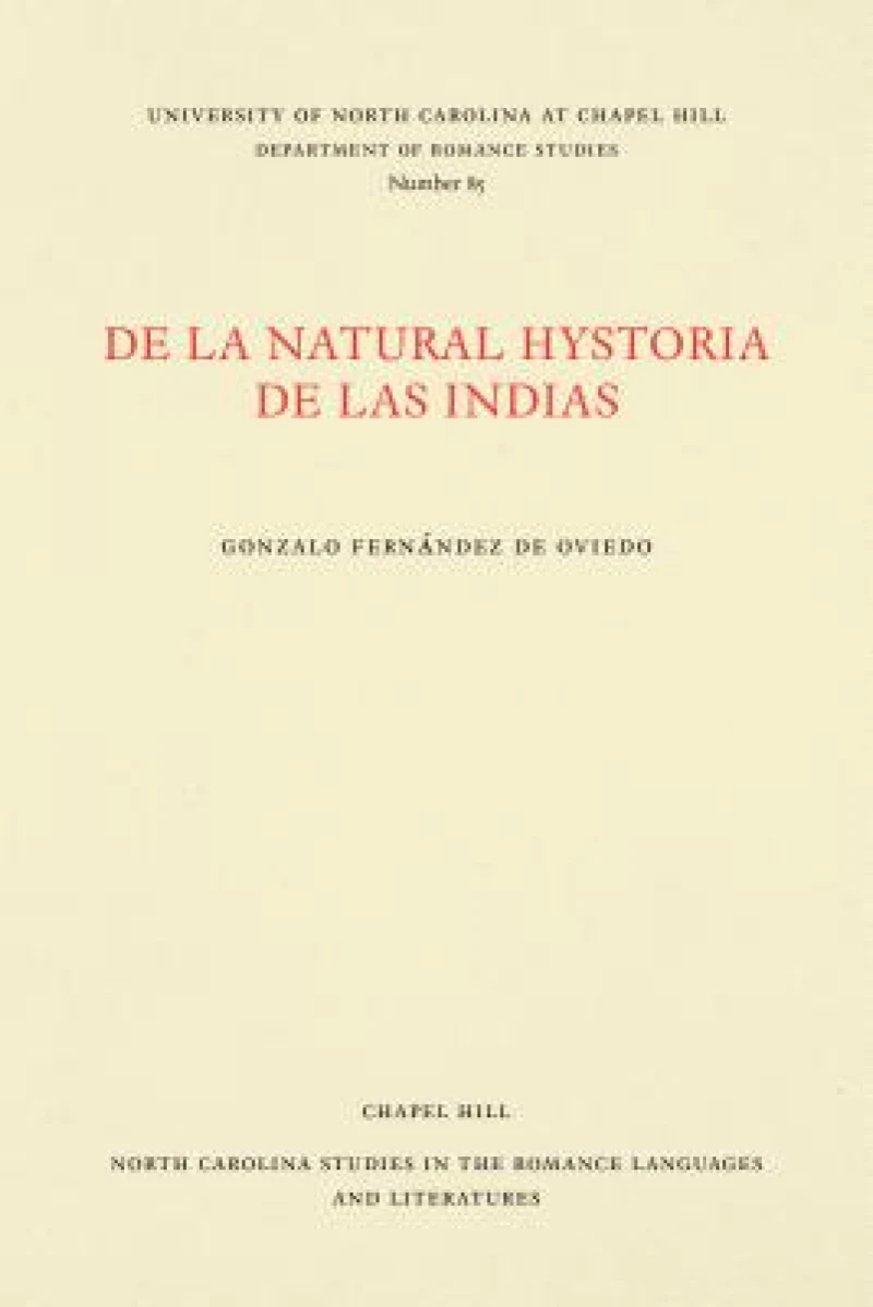 De La Natural Hystoria De Las Indias