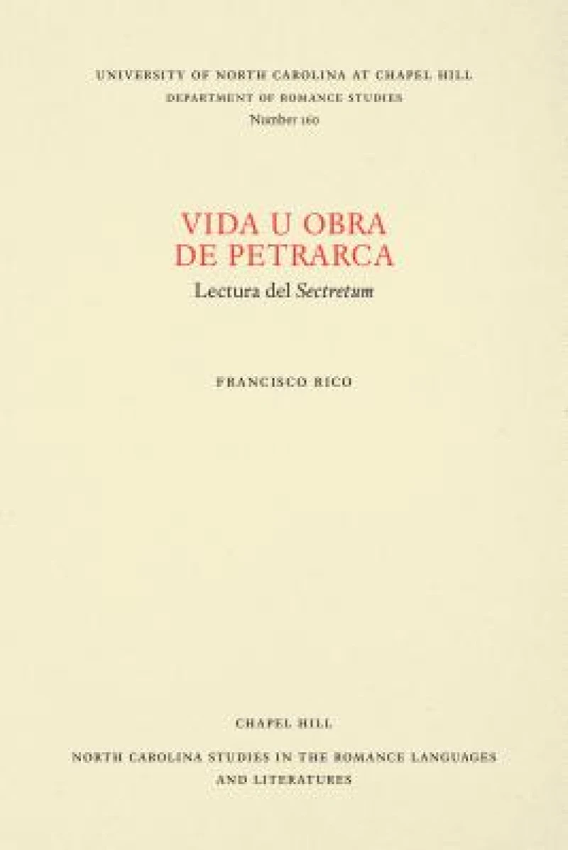 Vida U Obra De Petrarca