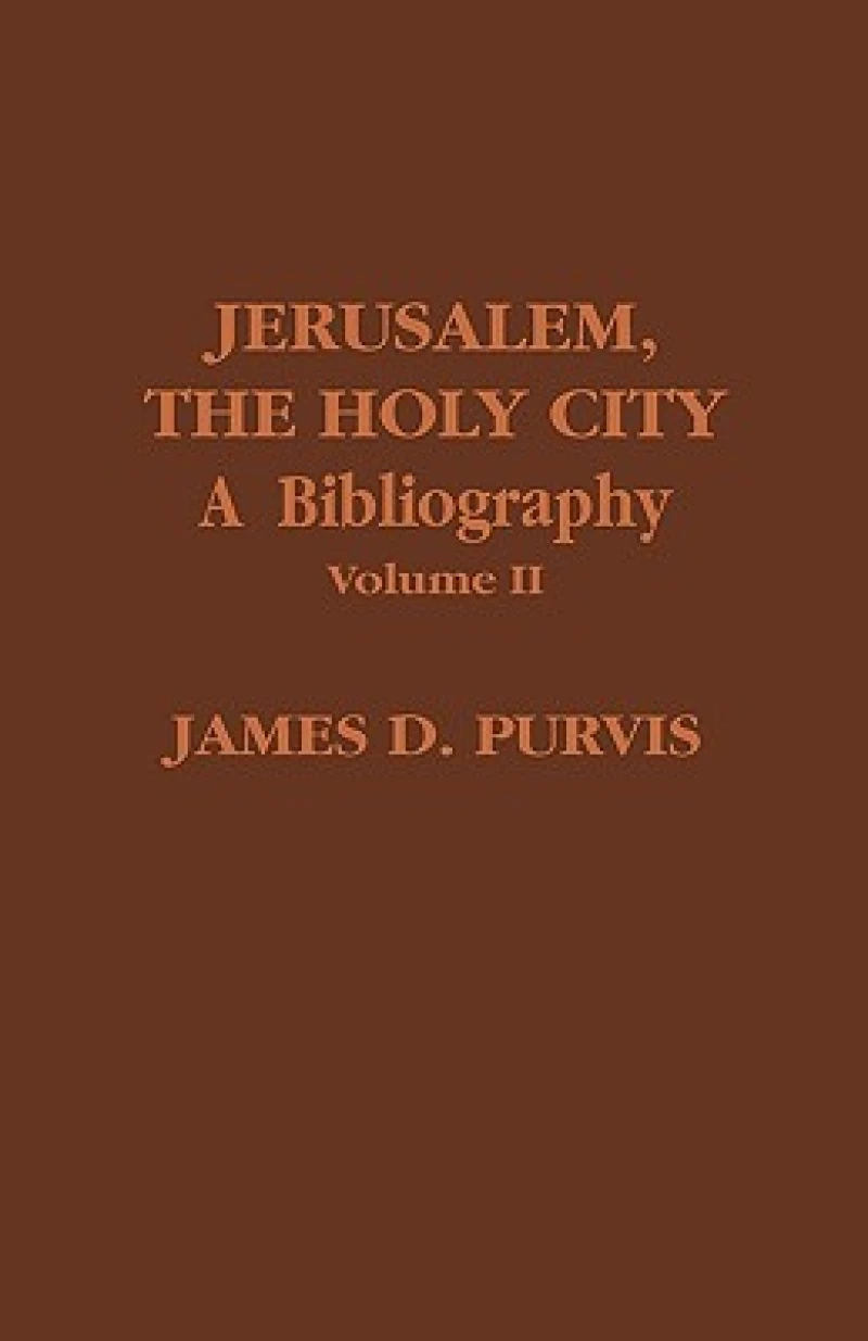 Jerusalem, The Holy City