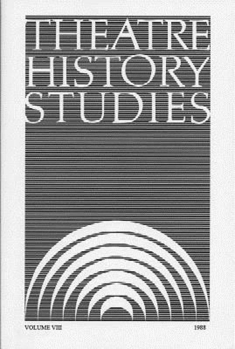 Theatre History Studies 1988