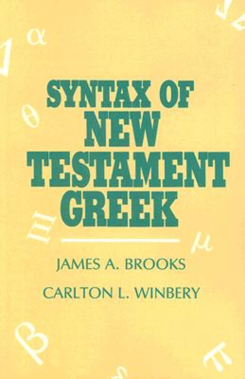 Syntax of New Testament Greek