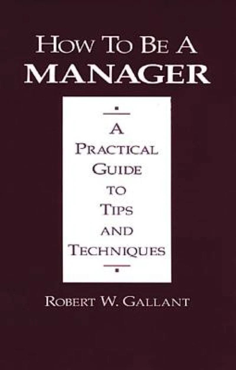 How to be a Manager