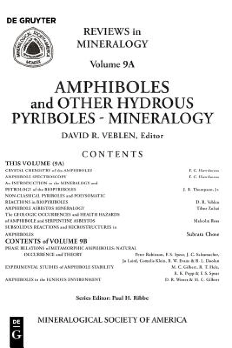 Amphiboles and Other Hydrous Pyriboles