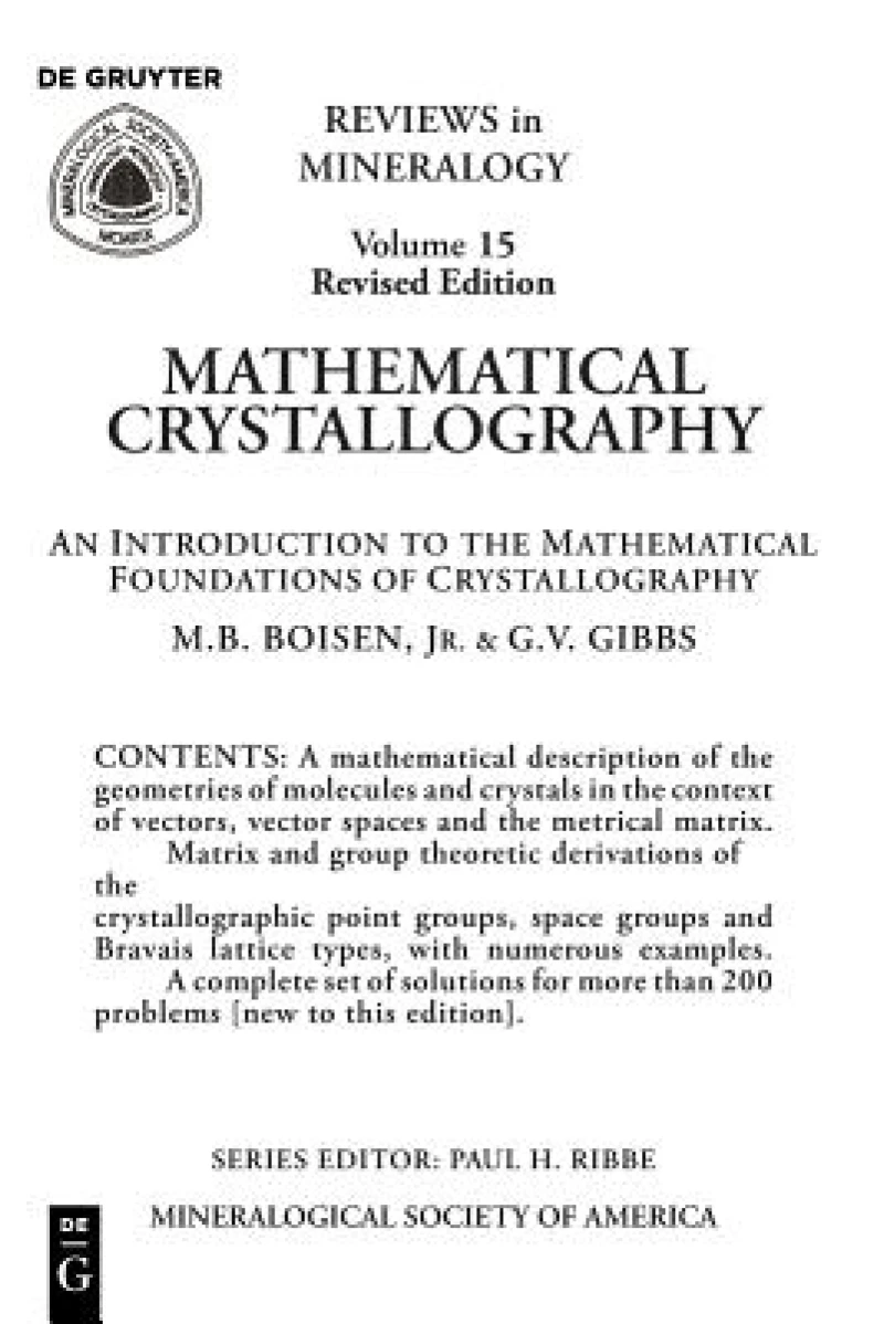 Mathematical Crystallography
