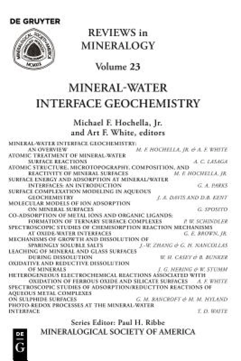 Mineral-water Interface Geochemistry