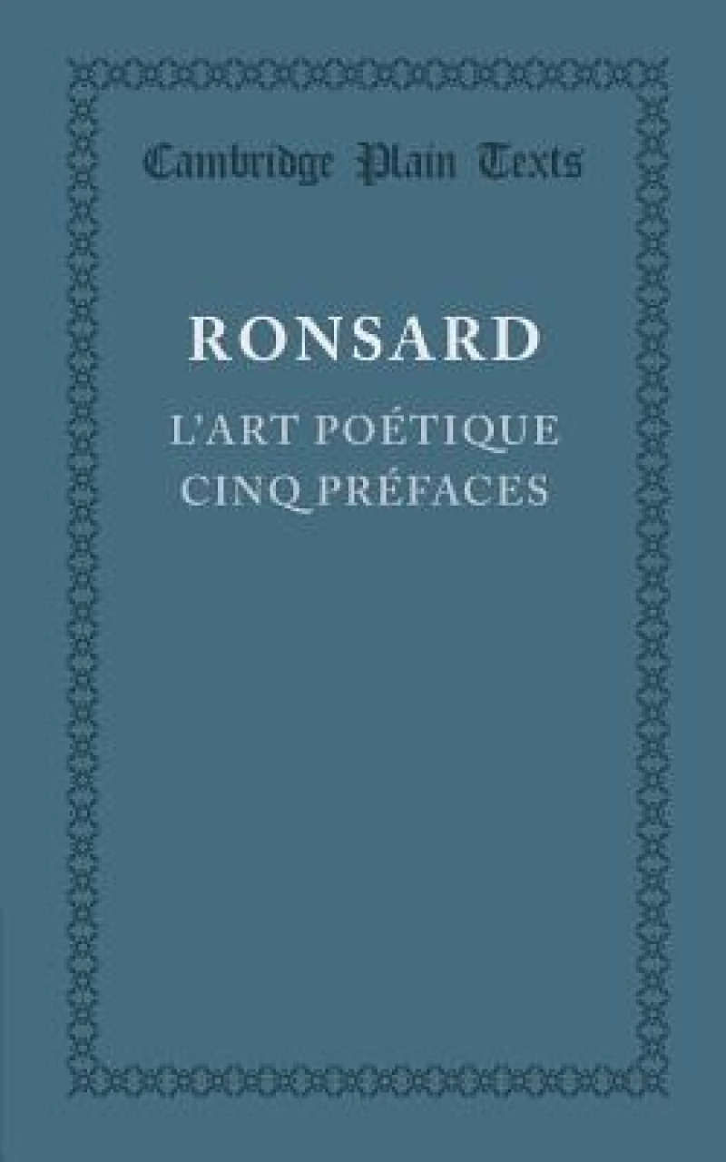 L'art poetique cinq prefaces