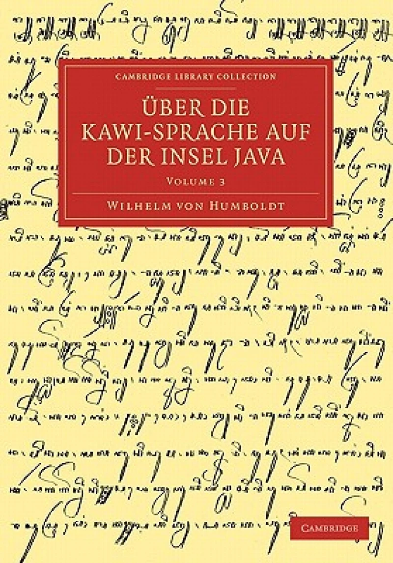 Uber Die Kawi-Sprache Auf Der Insel Java - Volume 3