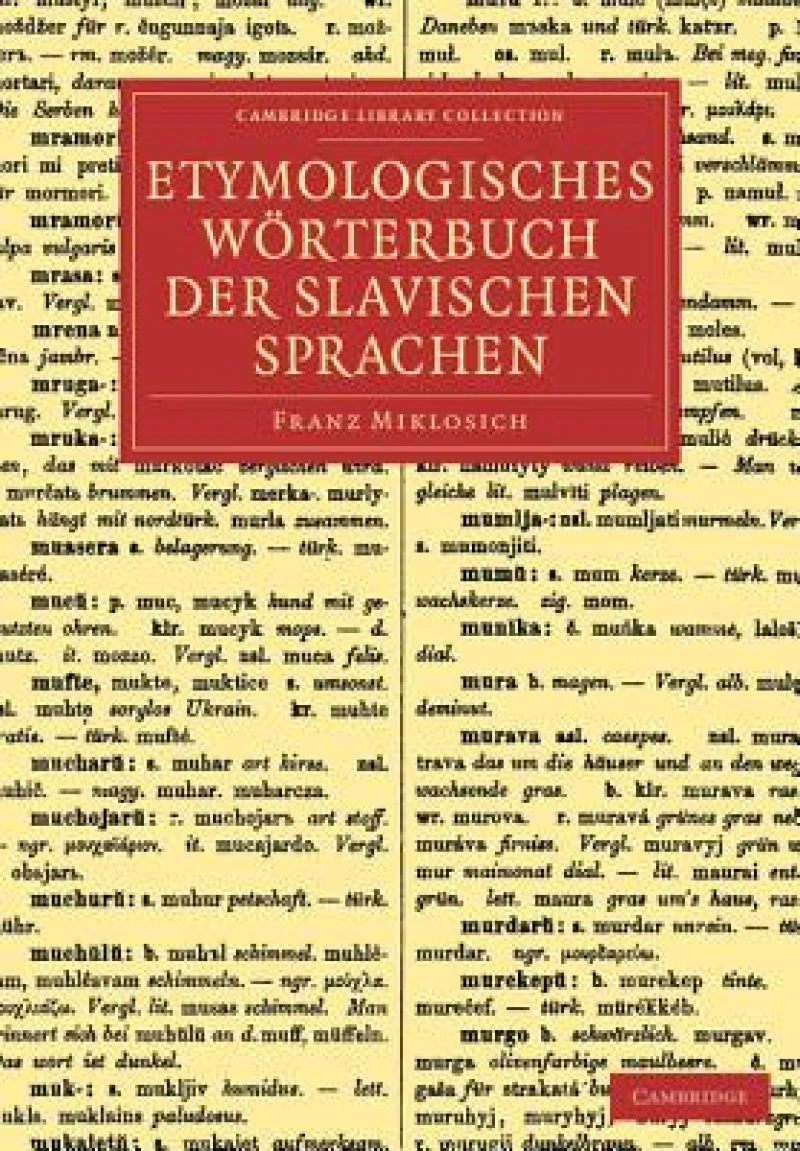 Etymologisches Worterbuch der slavischen Sprachen
