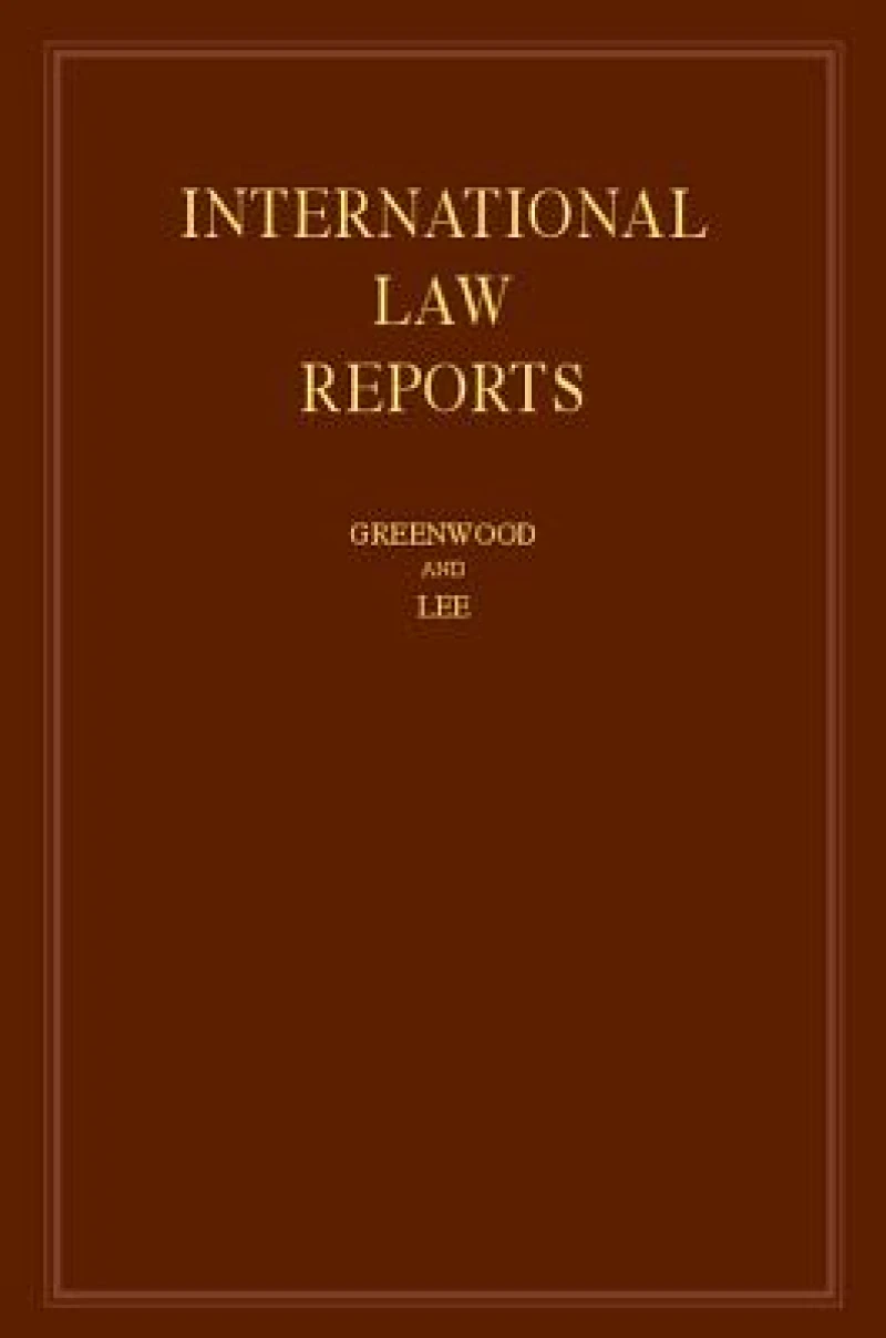 International Law Reports: Volume 171
