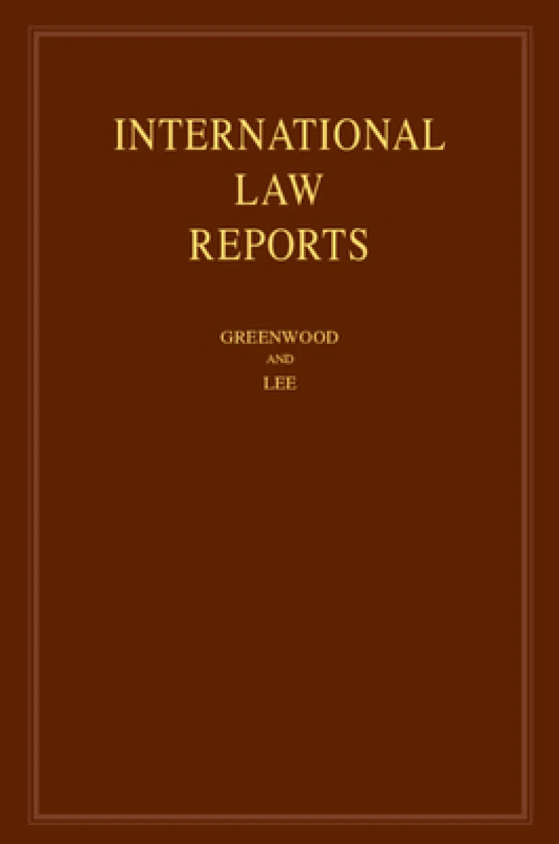 International Law Reports: Volume 192