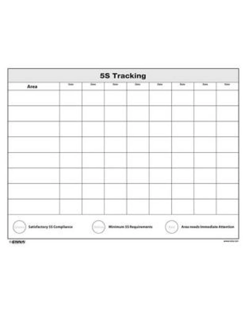 5S Tracking Sheet