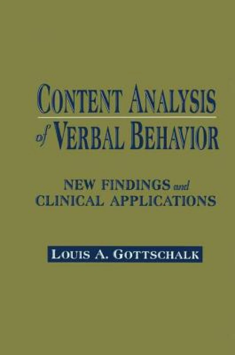 Content Analysis of Verbal Behavior