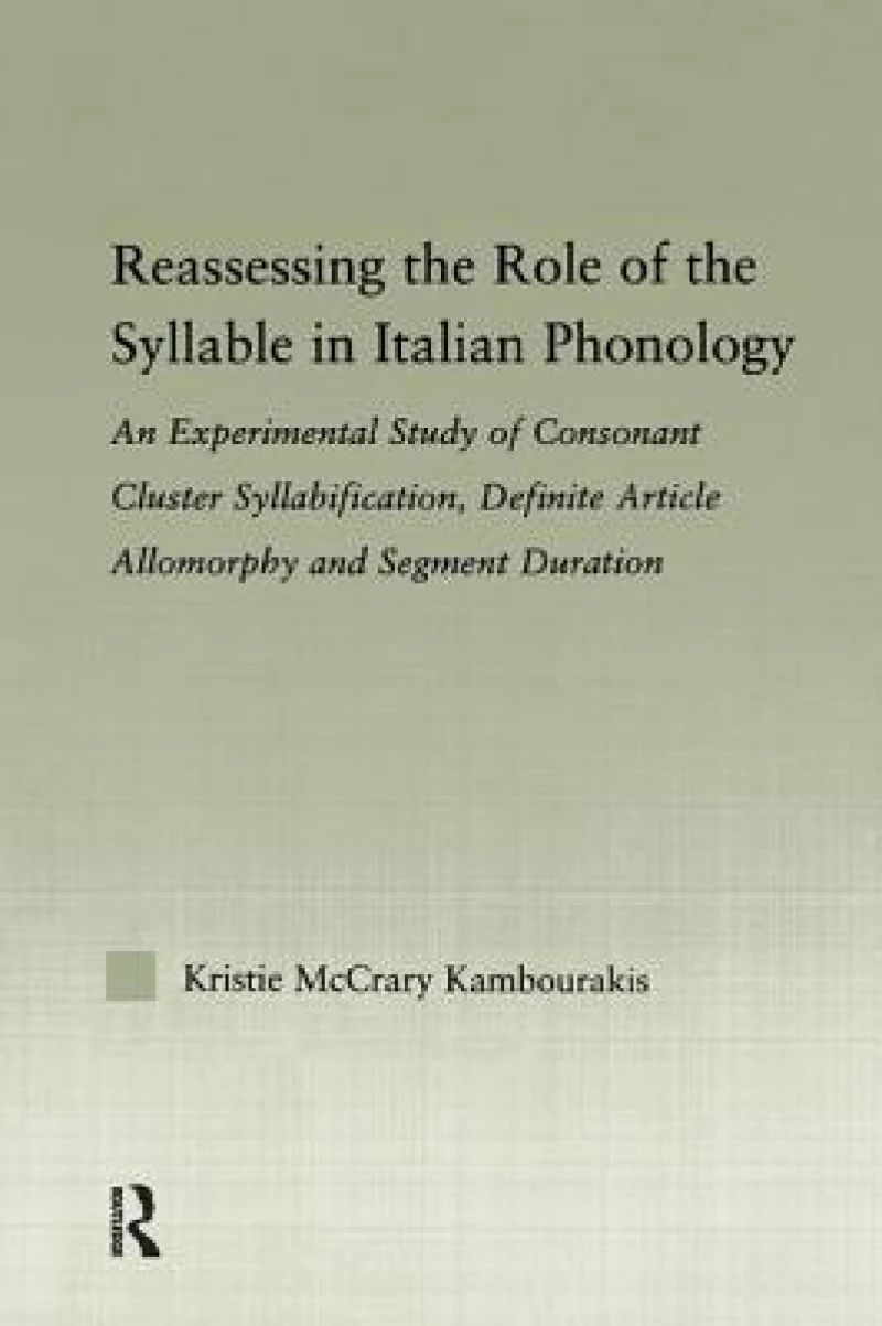Reassessing the Role of the Syllable in Italian Phonology