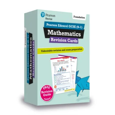 Pearson REVISE Edexcel GCSE Maths (Foundation) Revision Cards incl. online revision, quizzes and videos - for 2026, 2027 exams
